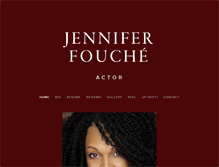 Tablet Screenshot of jenniferfouche.com